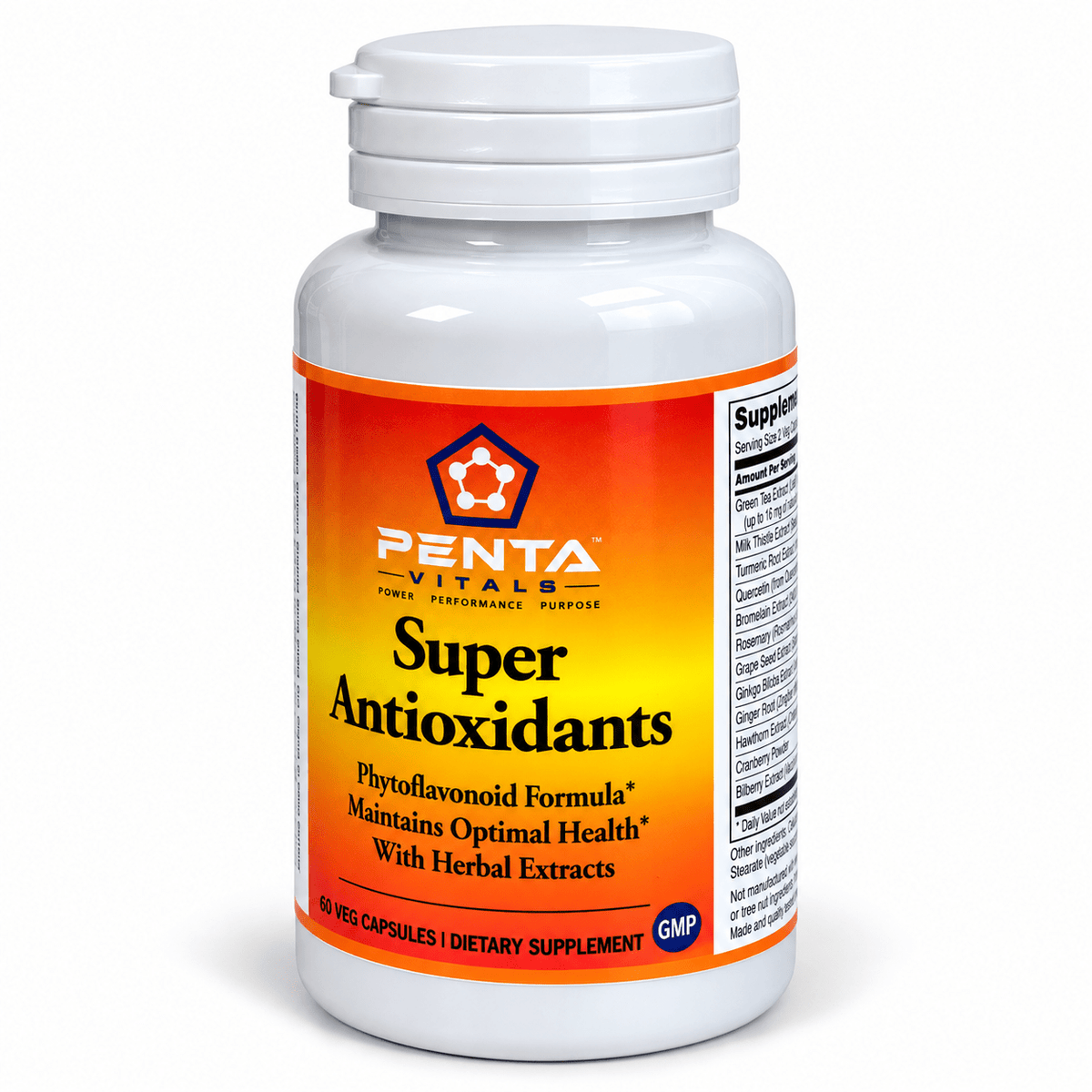Penta Vitals Super Antioxidants -60 Veg Caps - Mann Nutrition