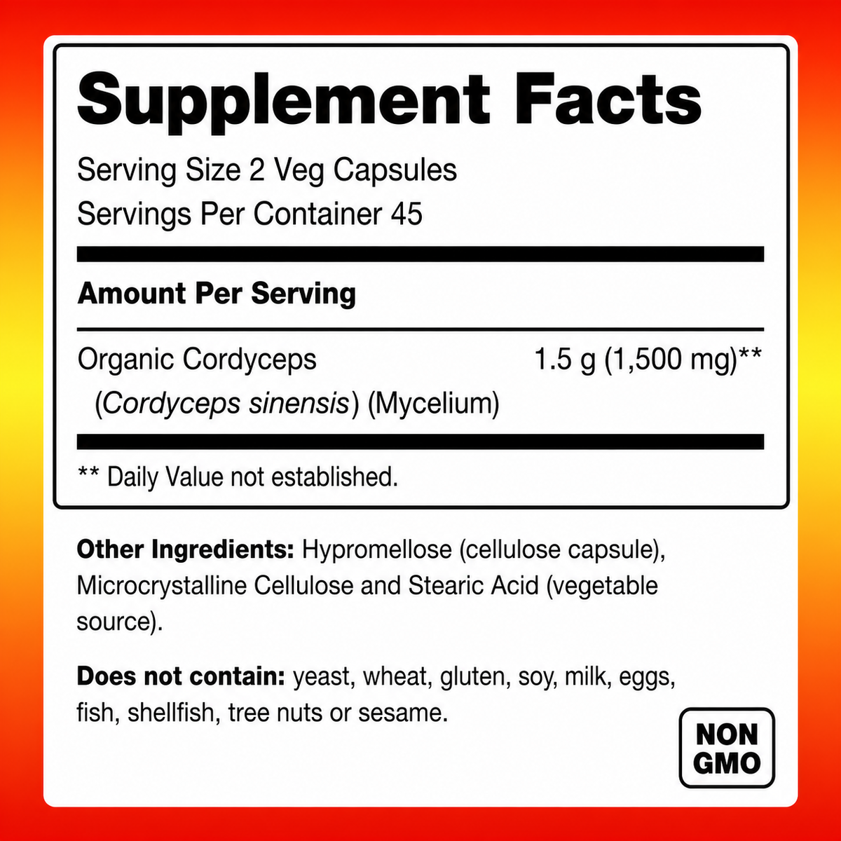 Cordyceps 750mg – Immune Support & Energy Adaptogen
