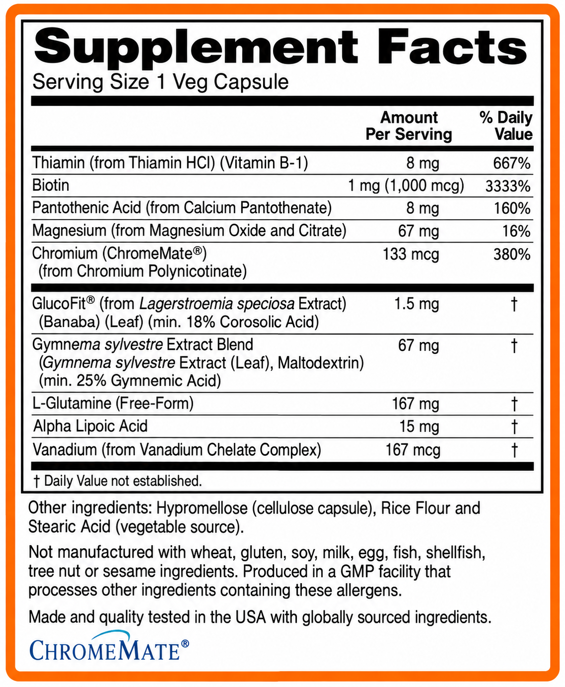 Glucose Metabolic Support – Blood Sugar & Glucose Metabolism Support | 90 Veg Capsules